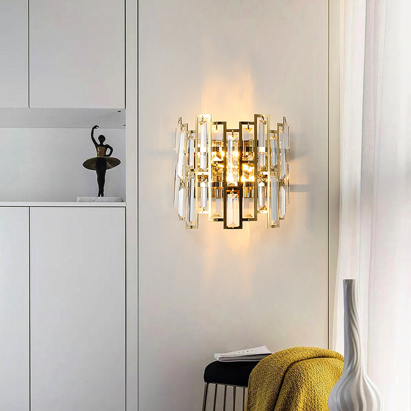 Cedric - Modern Glass Crystal Wall Light