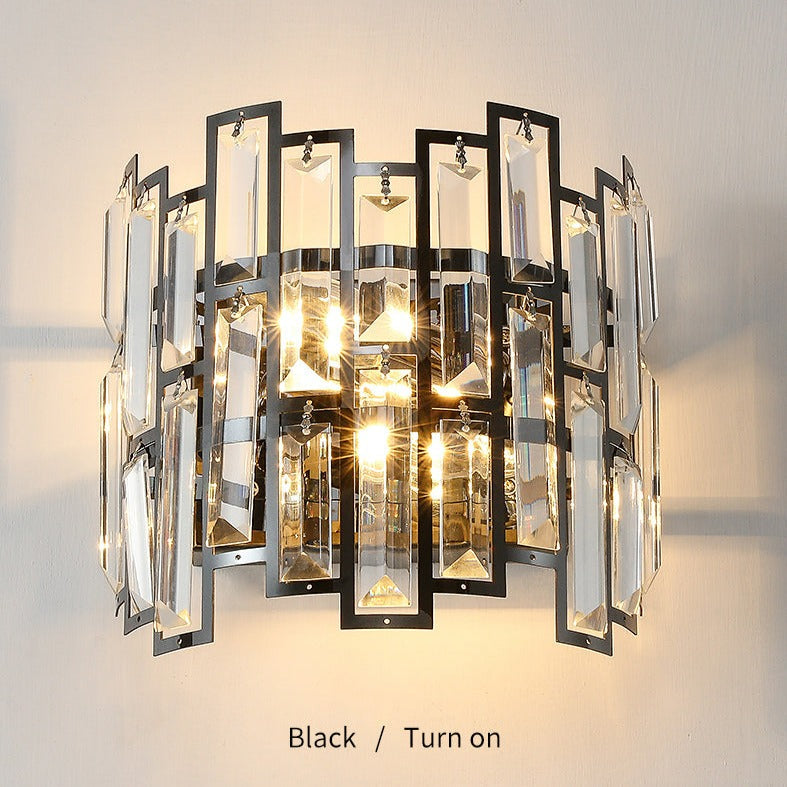 Cedric - Modern Glass Crystal Wall Light