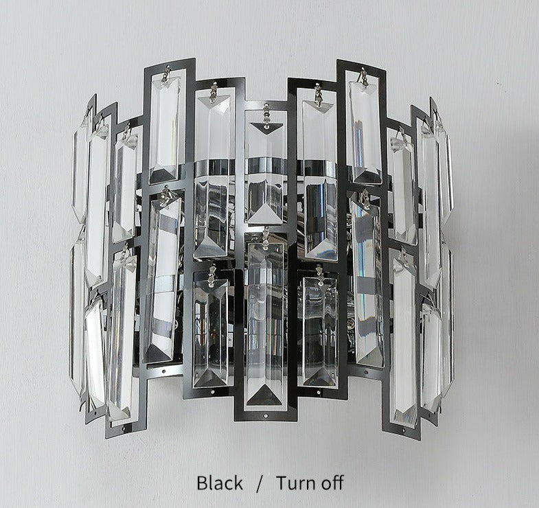 Cedric - Modern Glass Crystal Wall Light