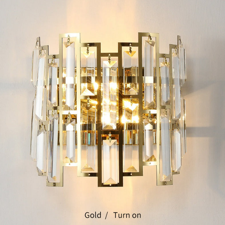 Cedric - Modern Glass Crystal Wall Light