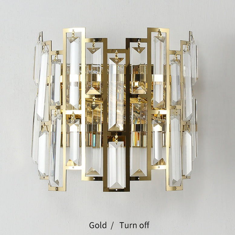 Cedric - Modern Glass Crystal Wall Light