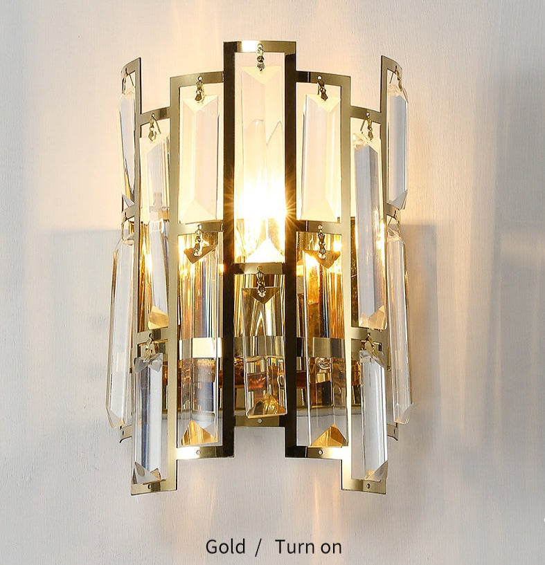 Cedric - Modern Glass Crystal Wall Light