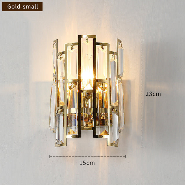 Cedric - Modern Glass Crystal Wall Light