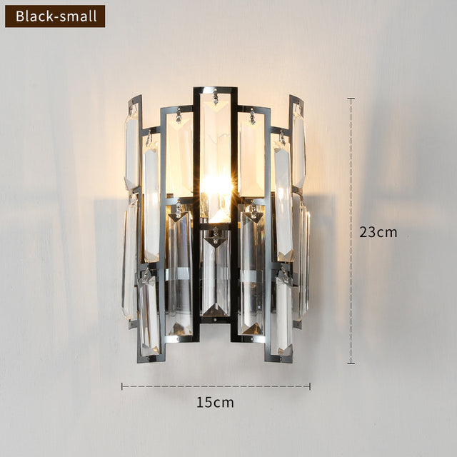 Cedric - Modern Glass Crystal Wall Light