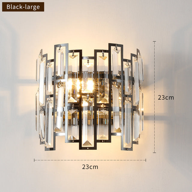 Cedric - Modern Glass Crystal Wall Light