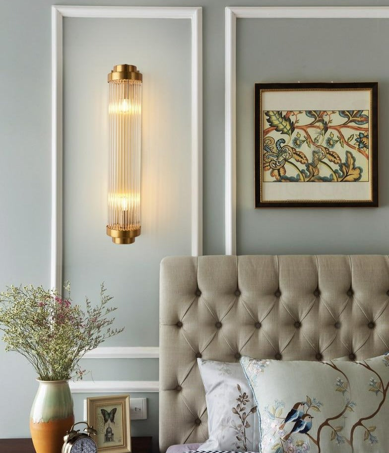 Fluted Glass Wall Sconce