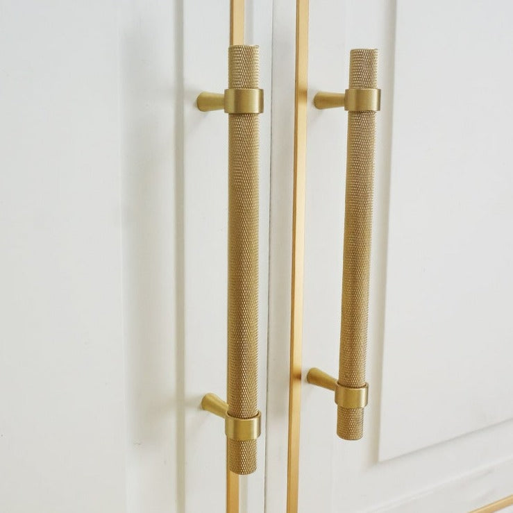 Textured Kitchen Handles Modern Textured Brass Cabinet and Drawer Handles – Hadley