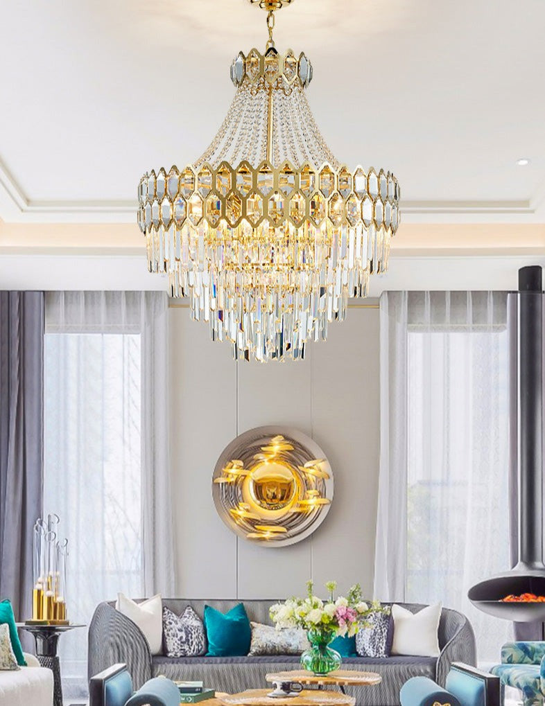 Modern glass crystal chandelier