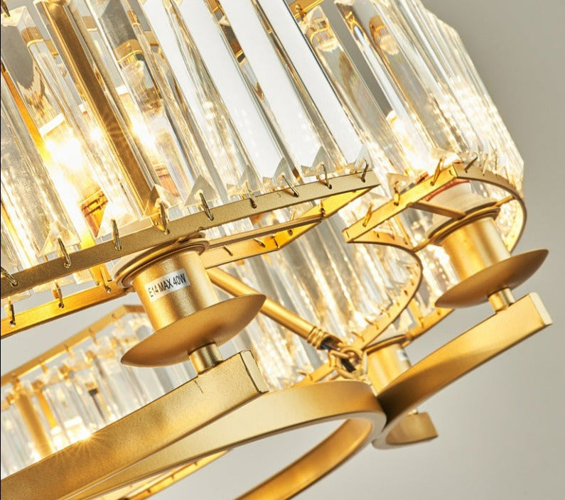 Jordy - Modern Glass Crystal Chandelier