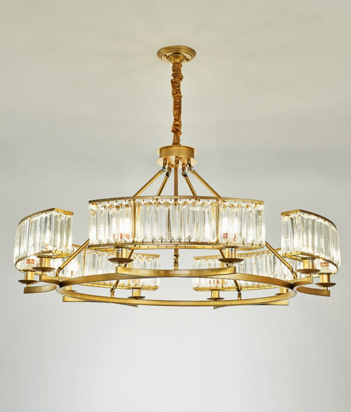 Jordy - Modern Glass Crystal Chandelier