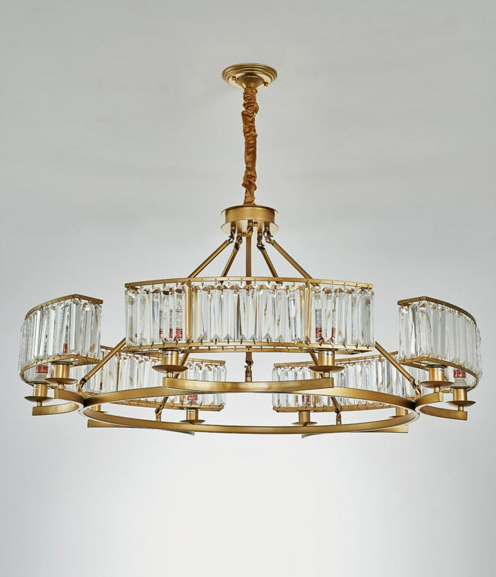 Jordy - Modern Glass Crystal Chandelier