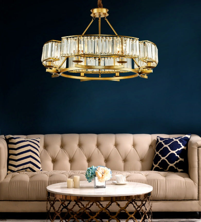 Jordy - Modern Glass Crystal Chandelier