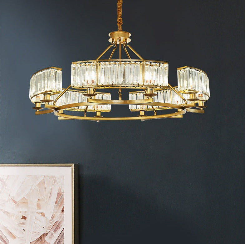 Jordy - Modern Glass Crystal Chandelier